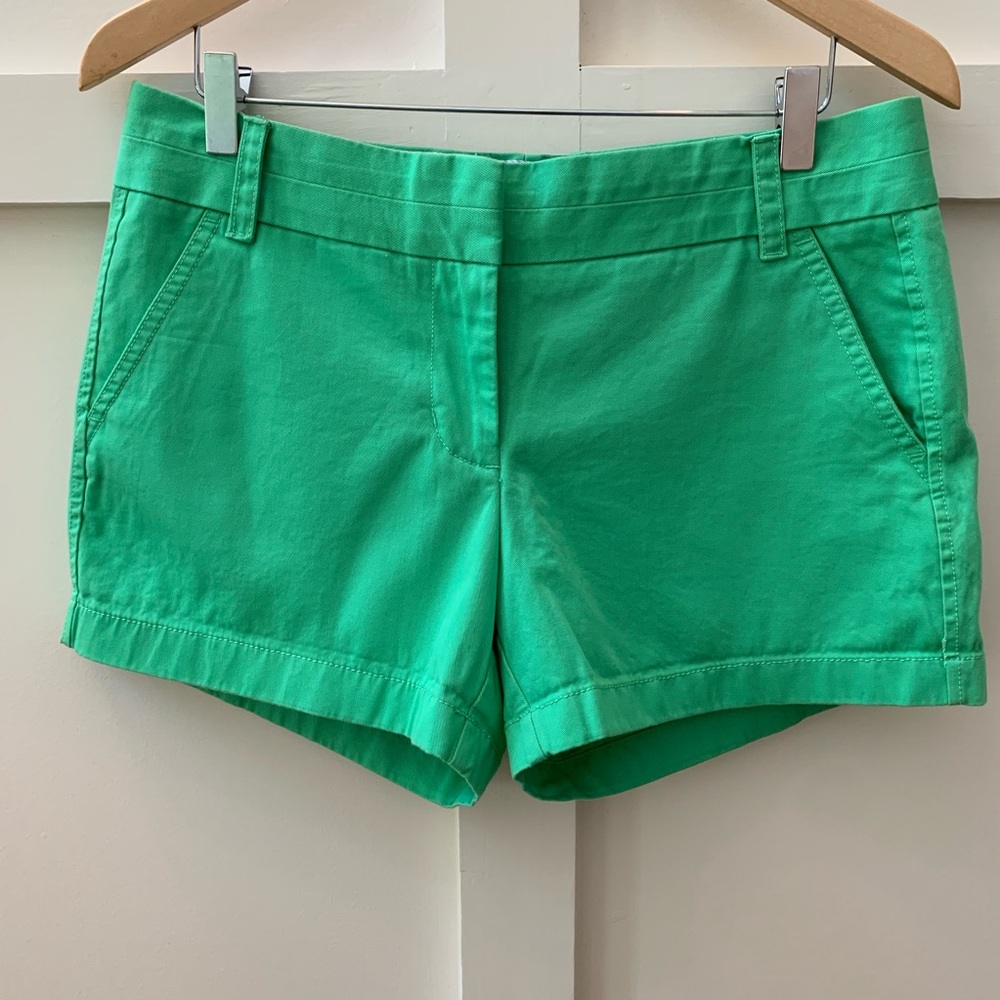 j crew kelly green chino shorts